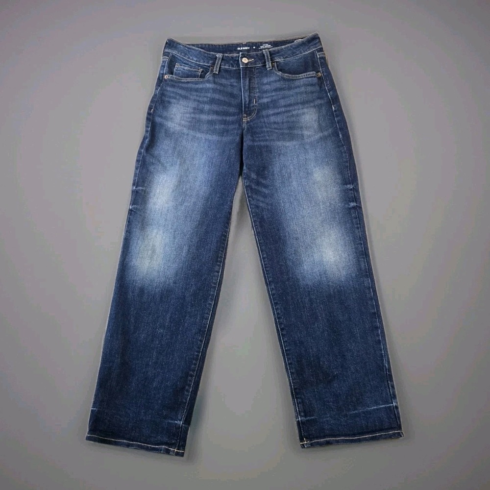 Old Navy O.G. Straight High Rise Women's Denim Jeans 34" X 31"‎ Size 12